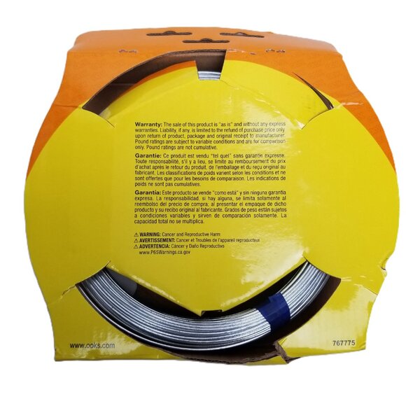 OOK 16 Gauge 200 Ft Galvanized Steel Wire Rust Resistant Fence Garden Craft DIY - Picture 2 of 5